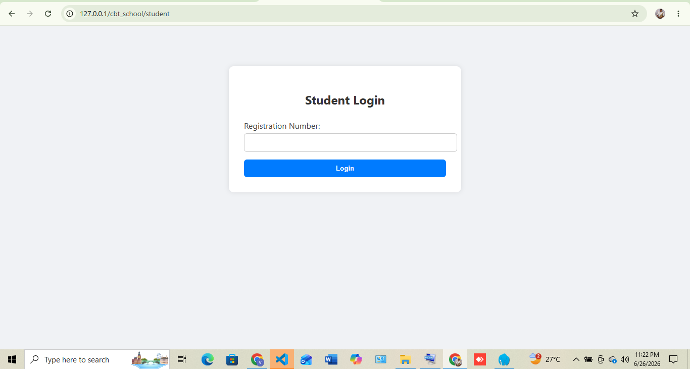 LAN CBT Student Login